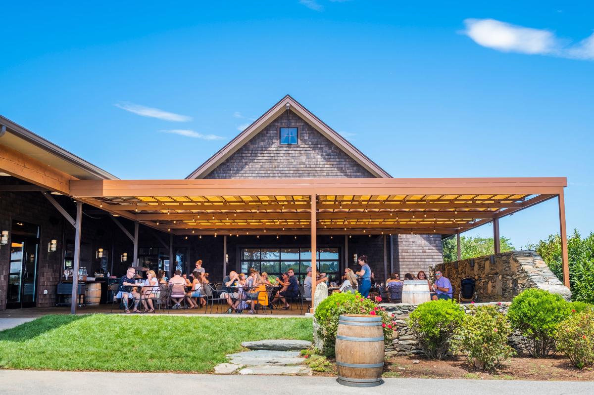 Newport Vineyards patio
