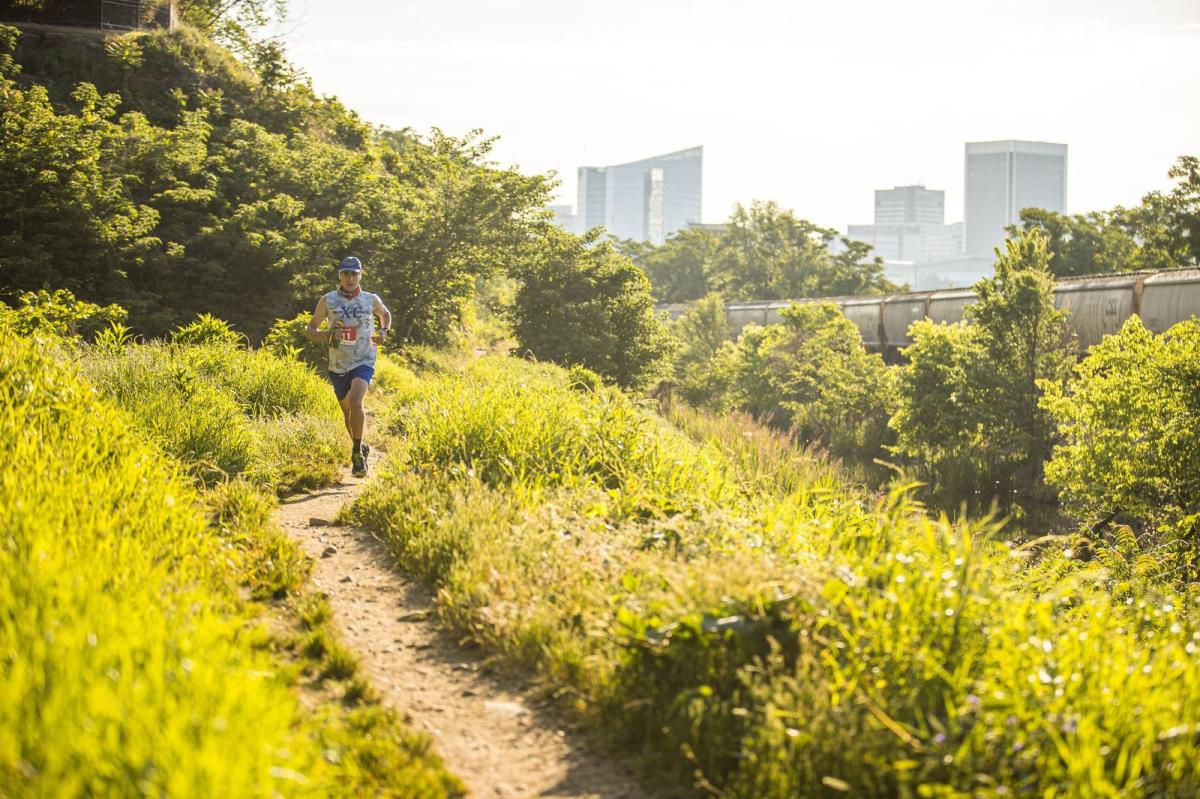 North Bank trail running