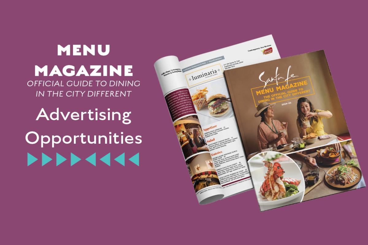 Santa Fe Menu Magazine Advertising Opportunities