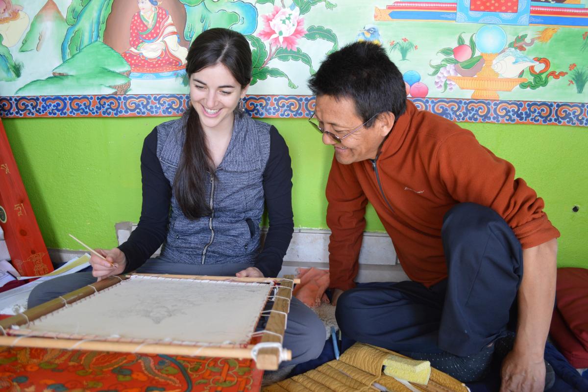 Tibetan Thangka painter