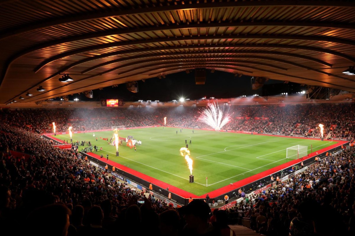 St Marys Stadium packed with spectators on Saints FC home match day