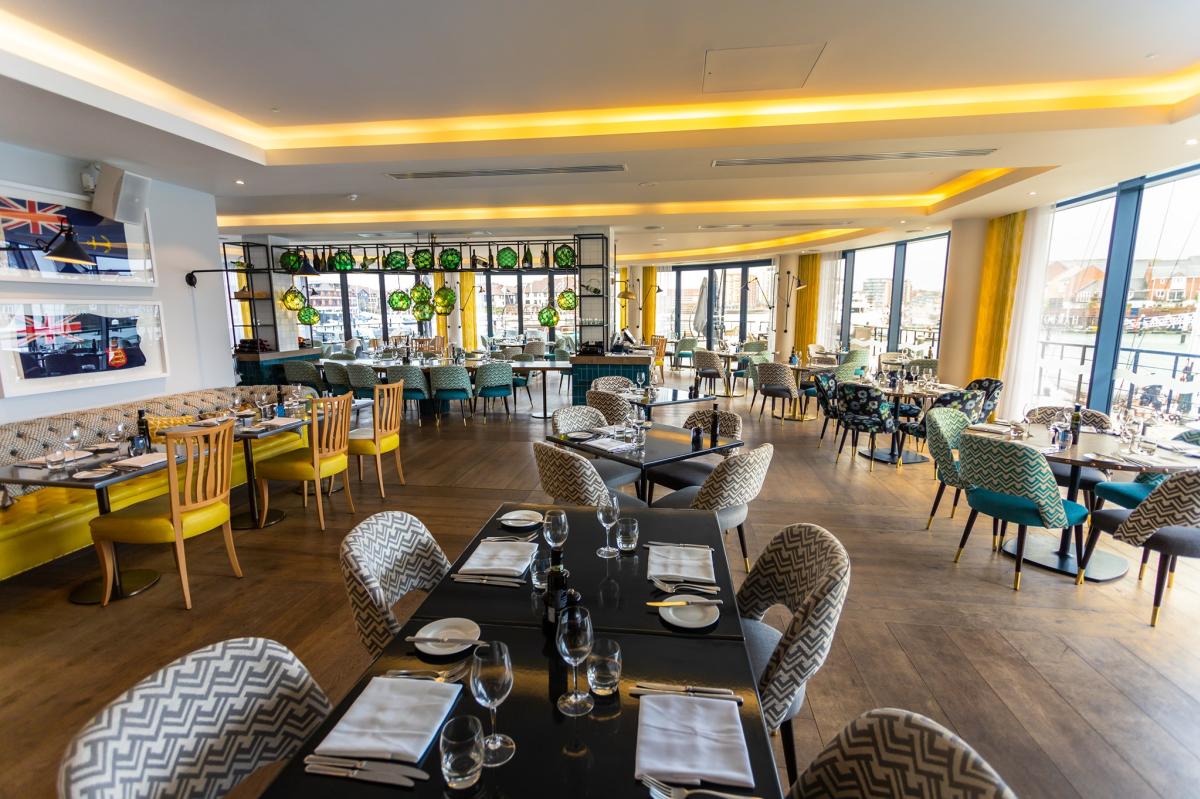 Inside dining area of The Jetty