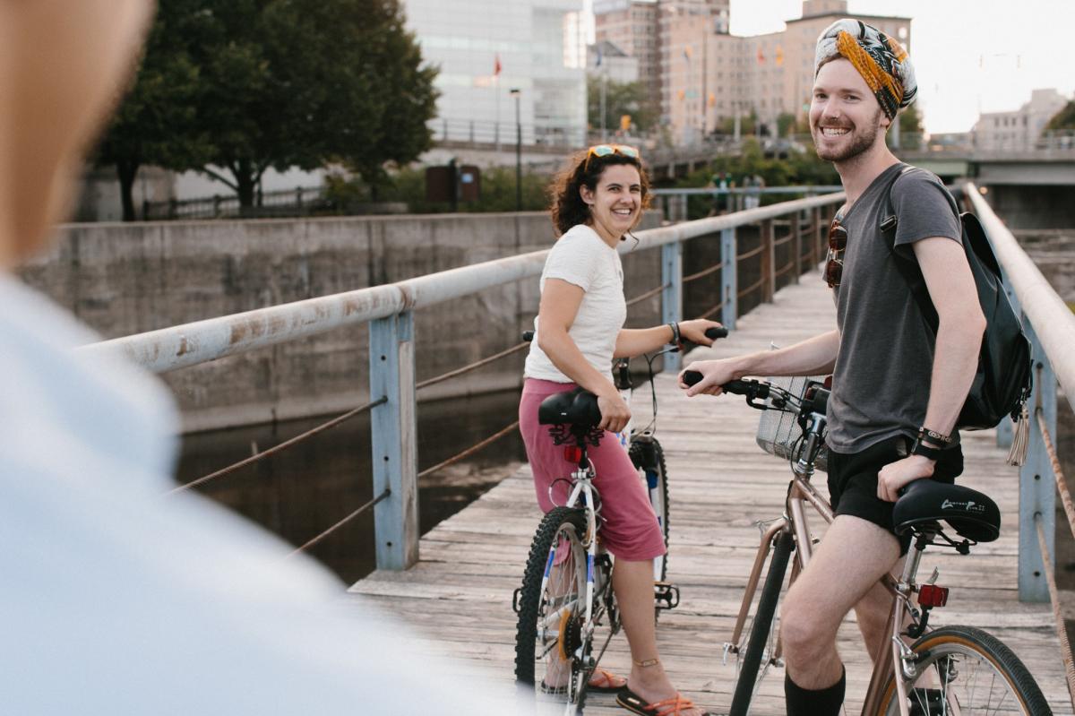 How We Roll: Exploring The South Bend Riverwalk by Bike