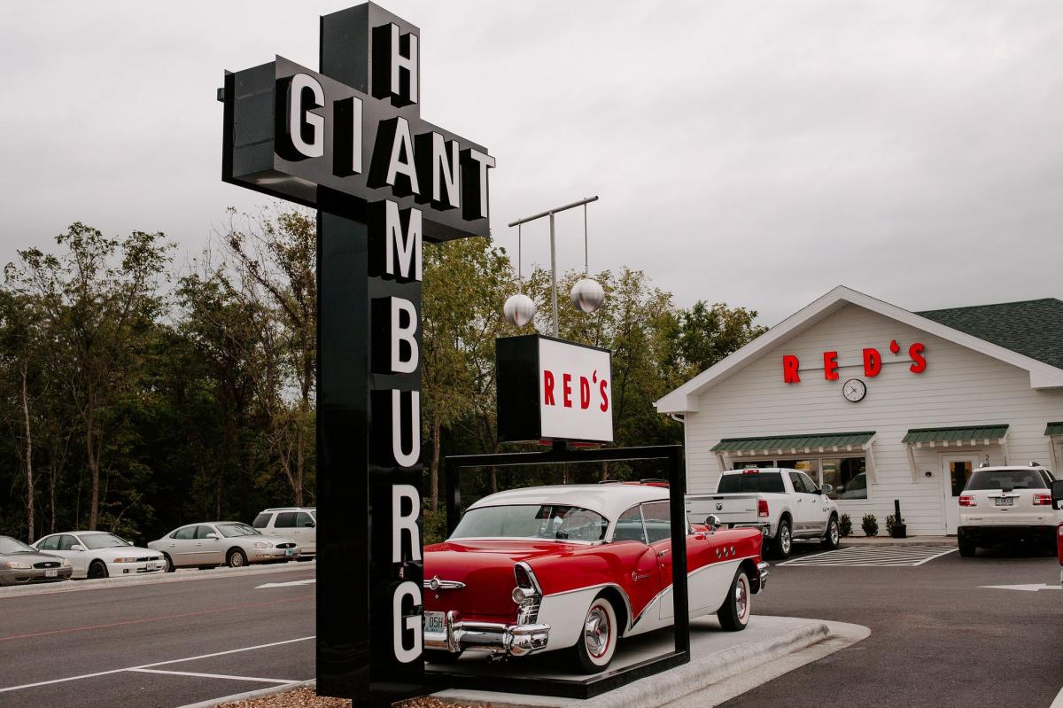 Red's Giant Hamburger by Rhianon Brown