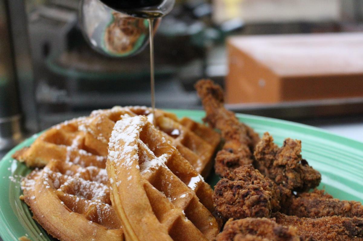 Gailey's Breakfast Cafe fried chicken & waffles