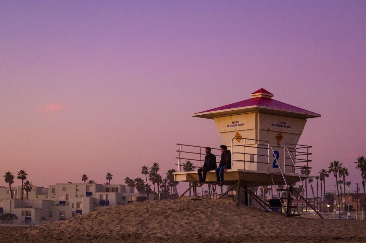 Lifeguard Tower Sunset