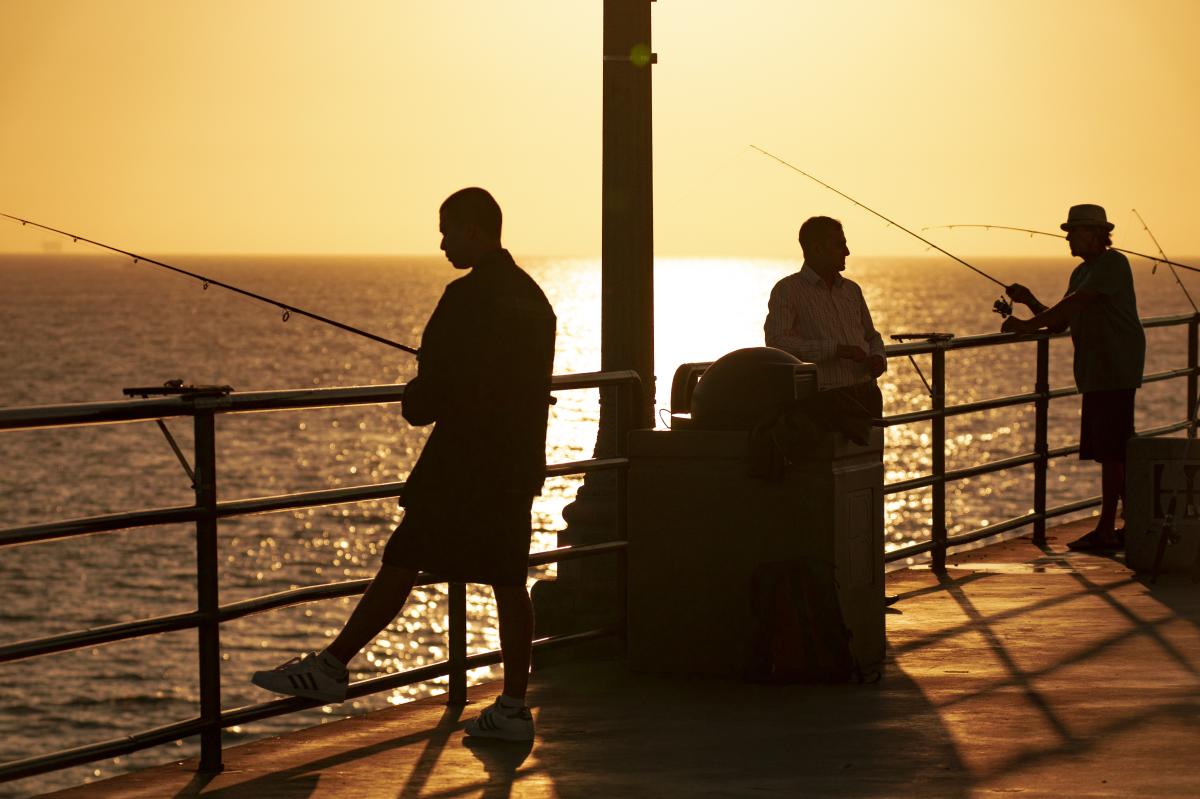 Fishing in Huntington Beach