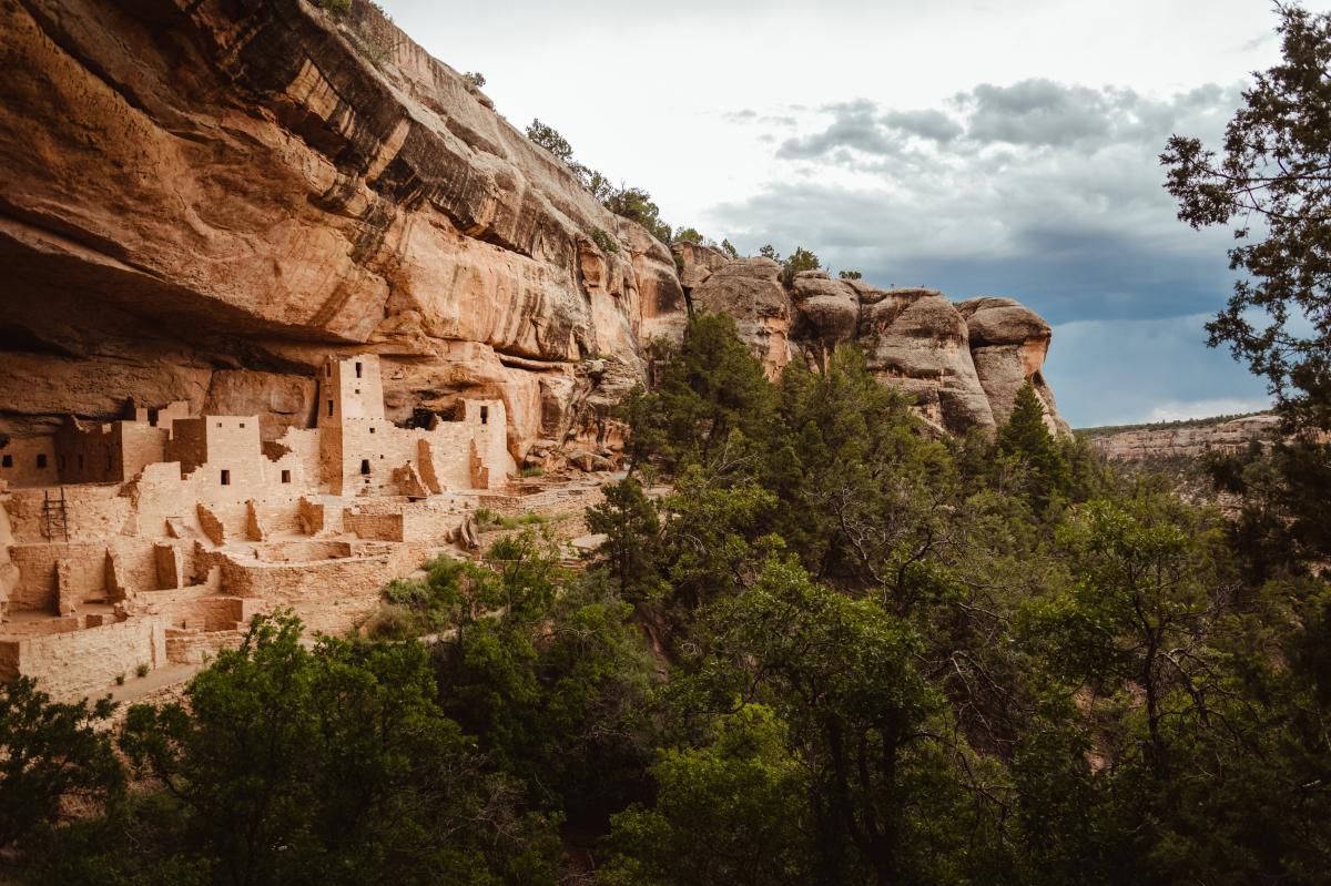 The cliff dwellings at Mesa Verde National Park in Colorado