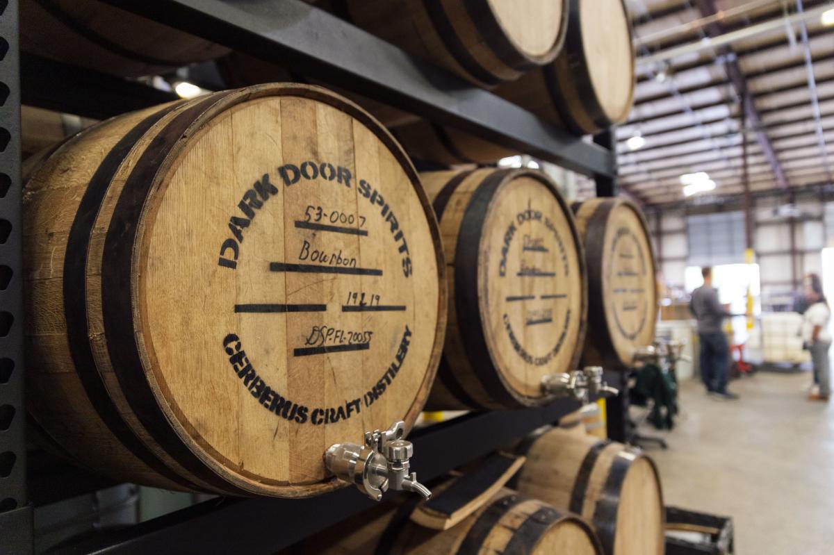 Dark Door Spirits barrels