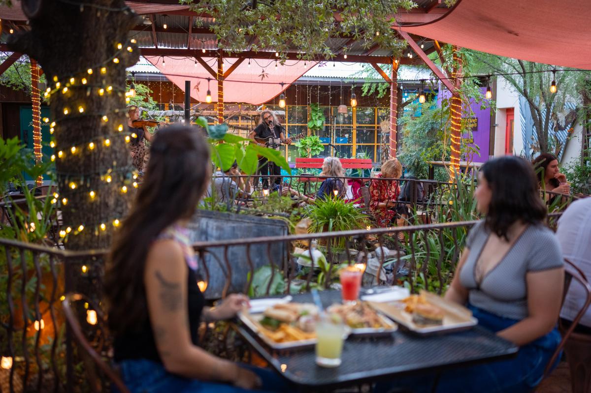 Live Music on the PAtio at JoJo's Restaurant in Downtown Tucson