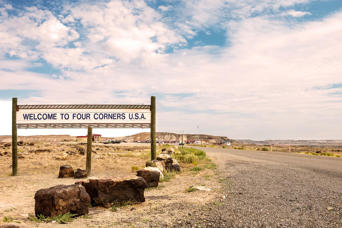 Four Corners Monument Welcome Sign