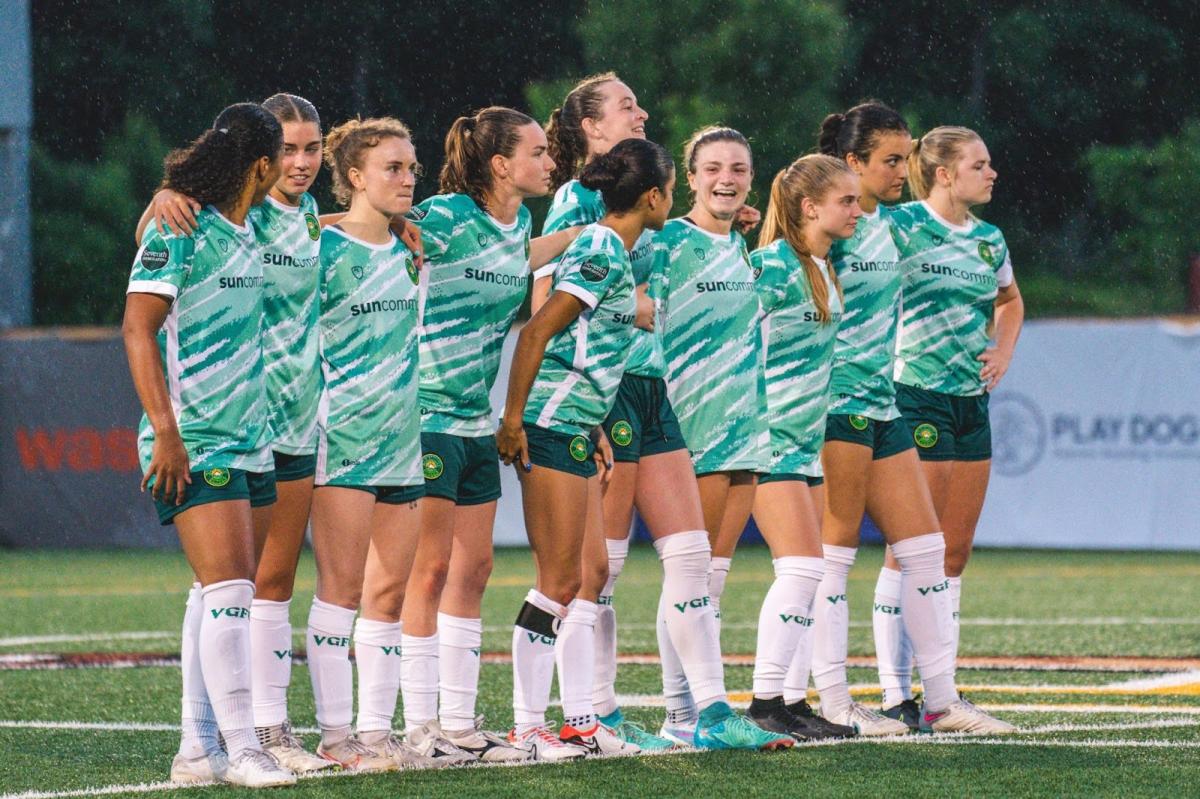 Vermont Green FC Women's team.