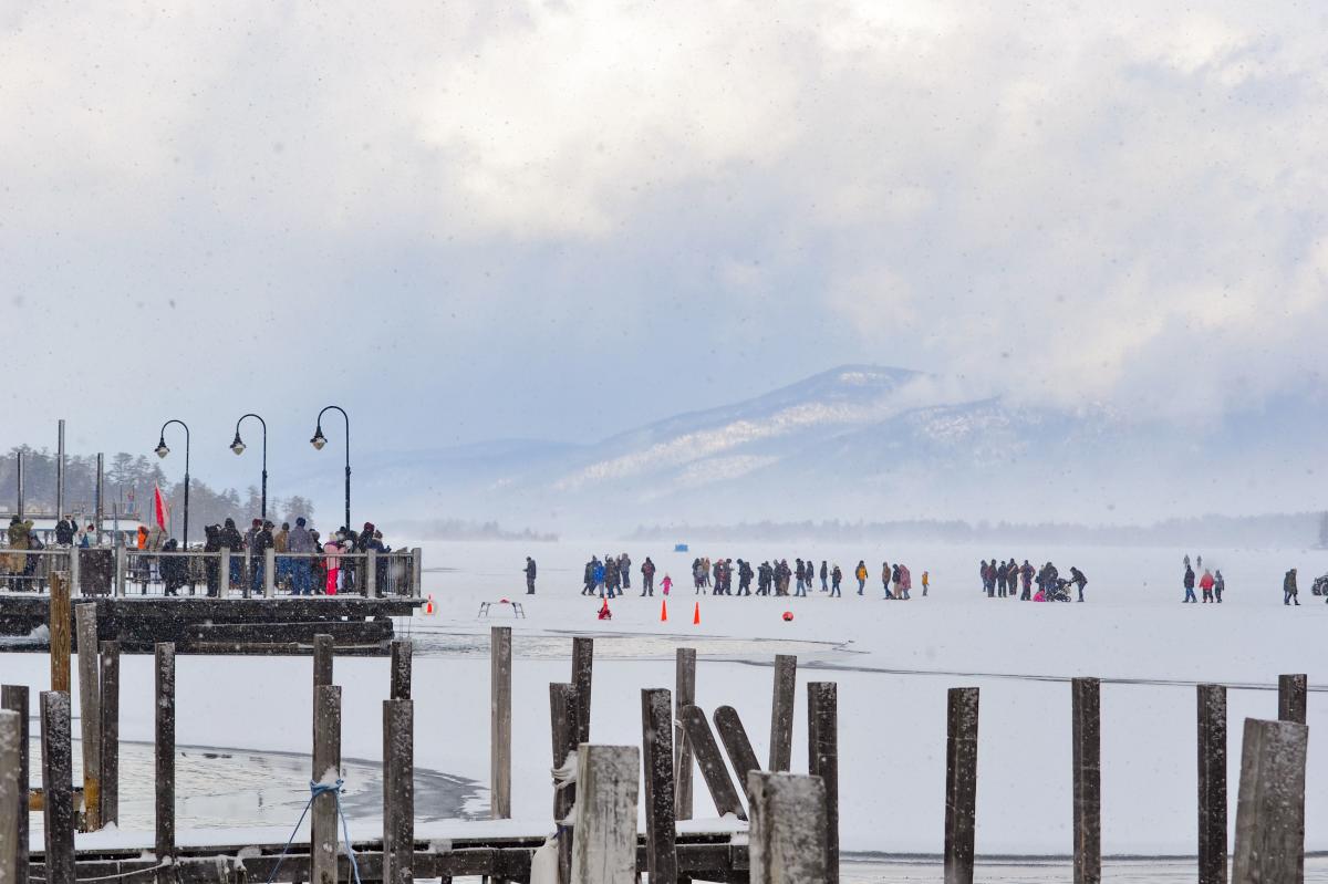 Frozen Lake George