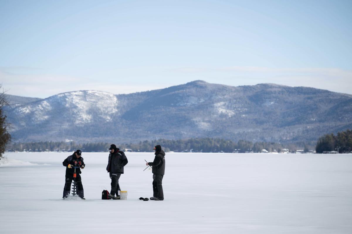 Ice Fishing on Lake George