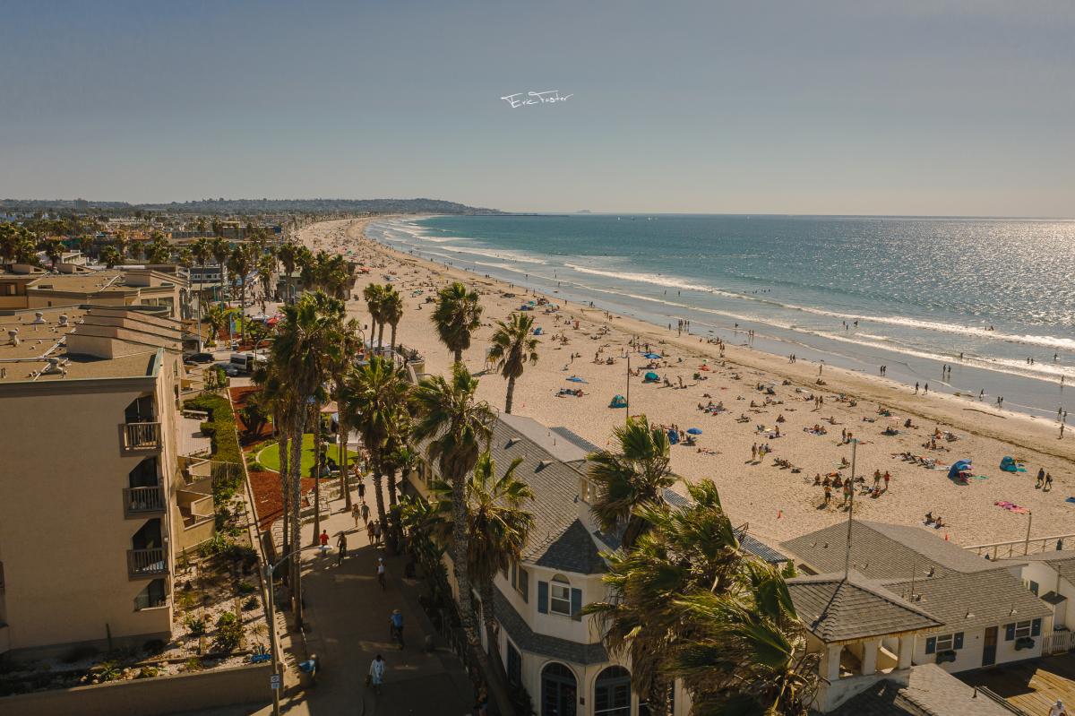 Beach front of San Diego