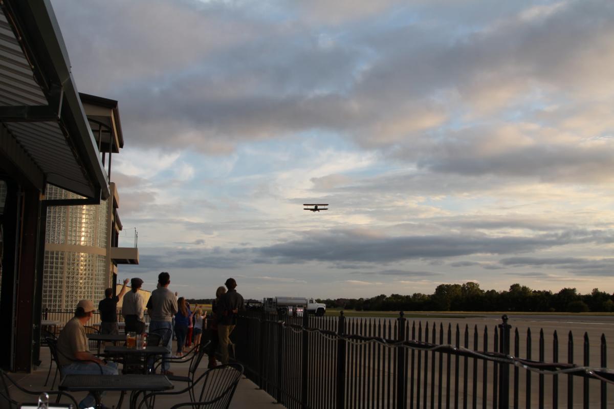 Watching Airplanes Take-off at Stearman Field