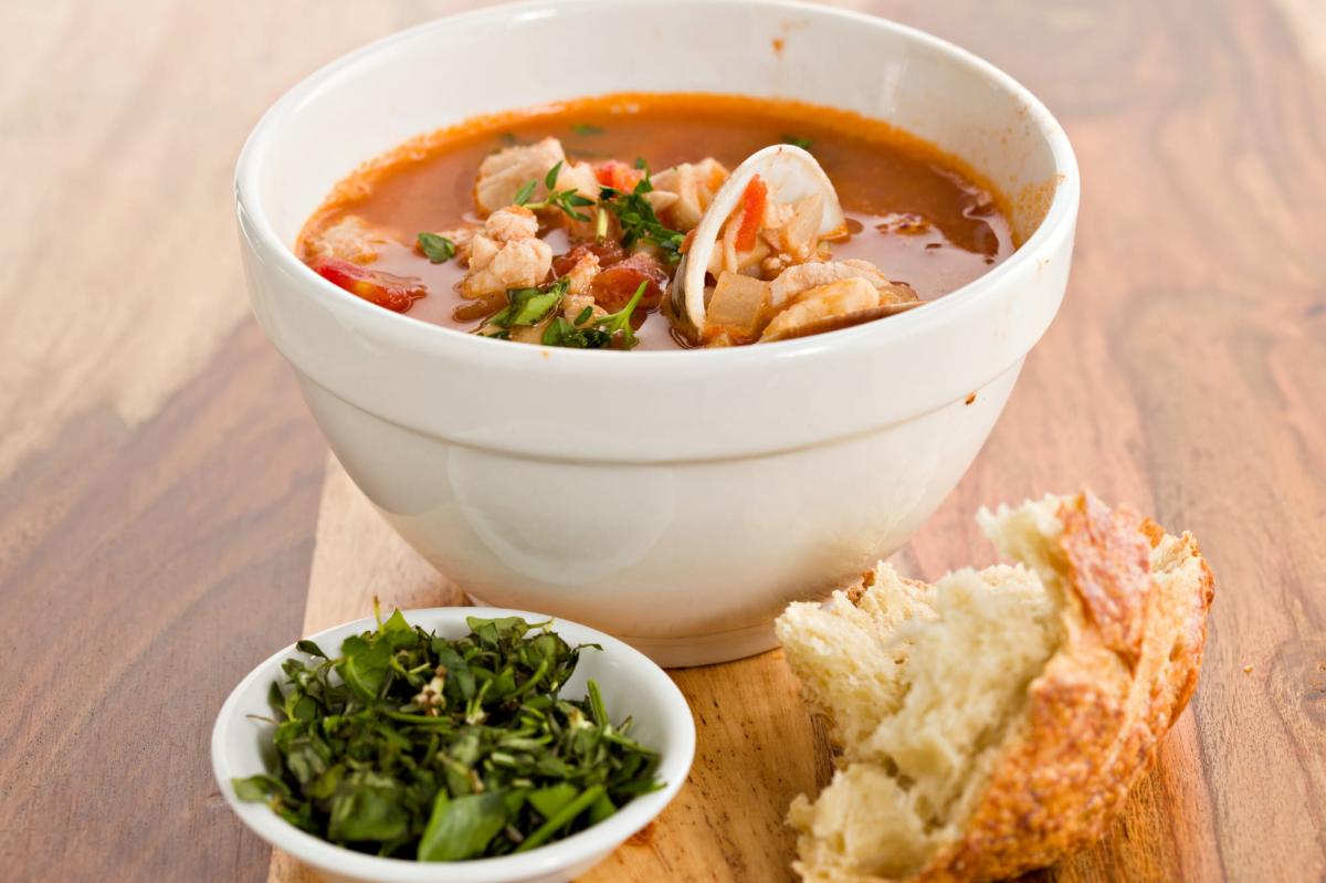 Seafood Gumbo Soup from Bagatelle Bakery