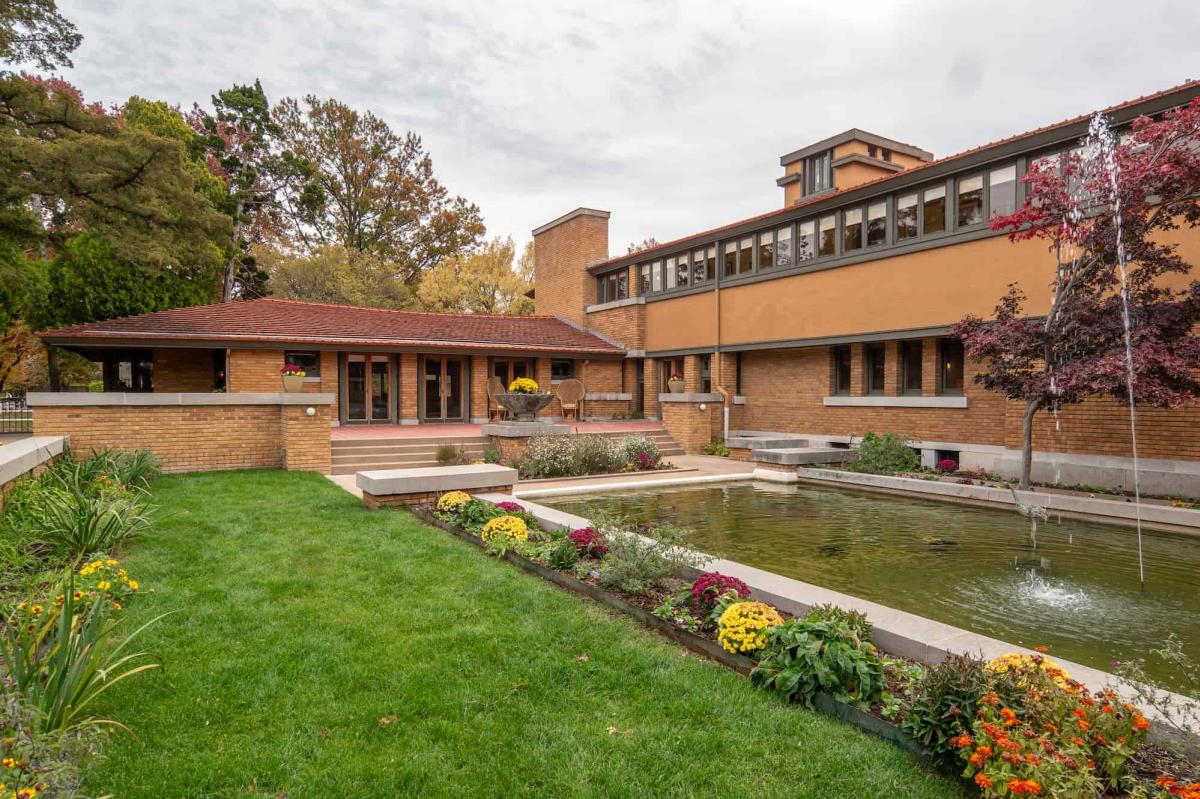 Inner Garden at Frank Lloyd Wright's Allen House