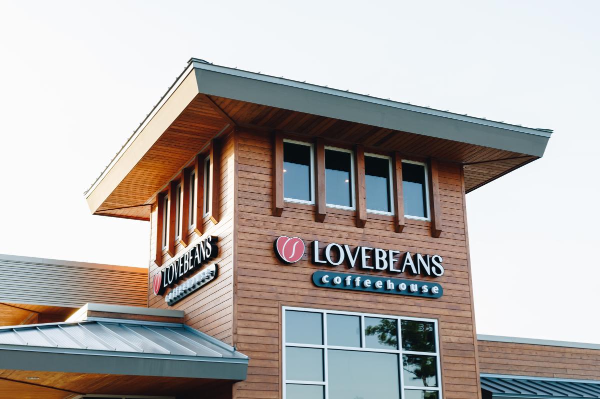 Exterior of Lovebeans Coffeehouse
