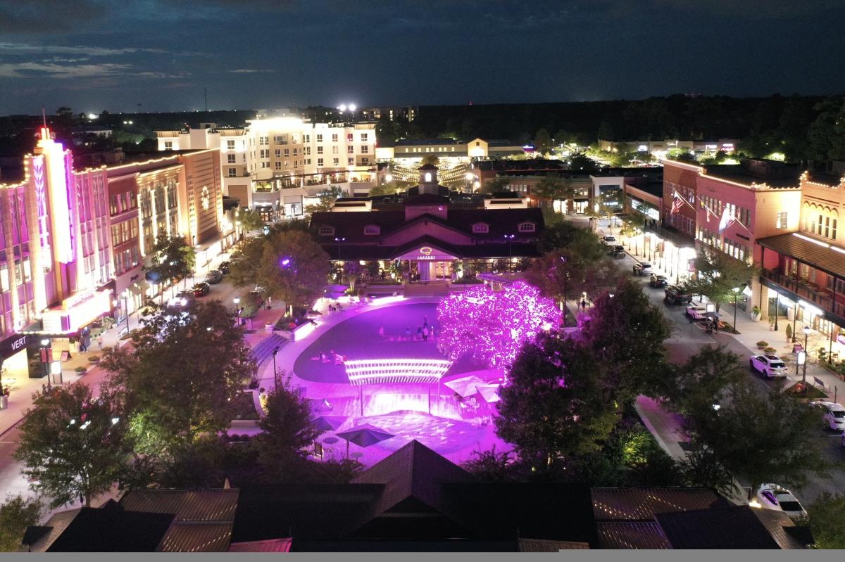 Market Street Lights Up Pink for Breast Cancer Awareness Month