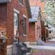 Row Of Brick Houses And Trees In German Village In Columbus