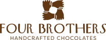 The logo for Four Brothers Chocolates in Fontana.
