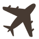 an illustration of an airplane used as an icon