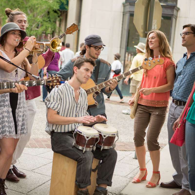 Asheville's Busking Scene Keeps Music in the Air