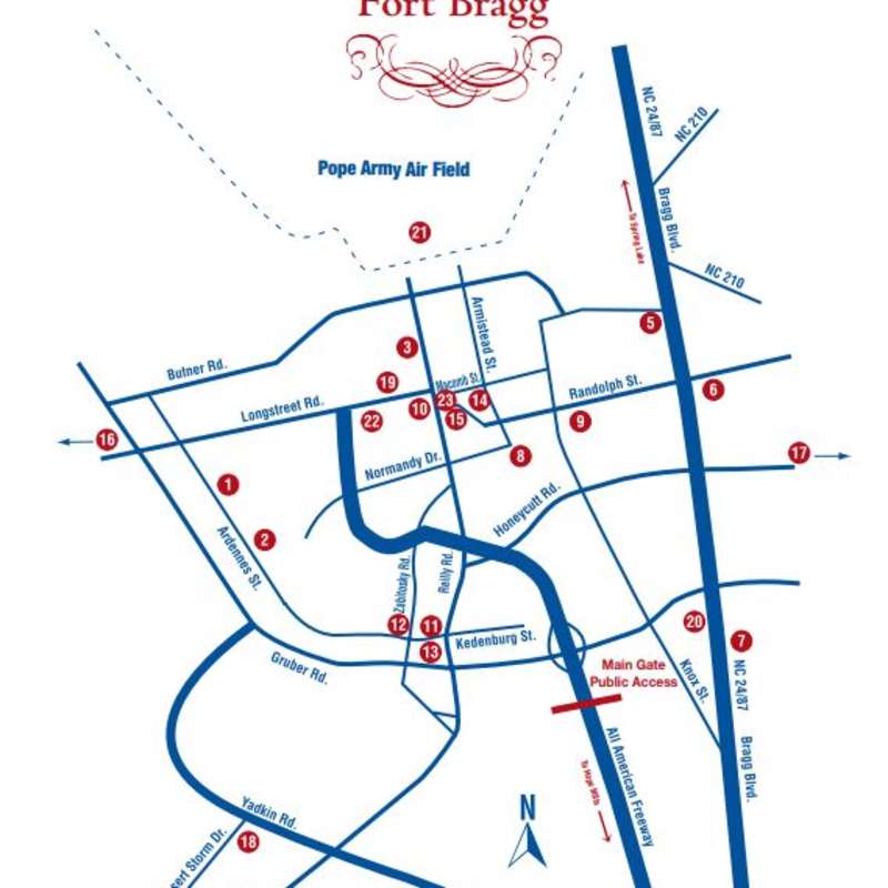 Fort Bragg NC Map