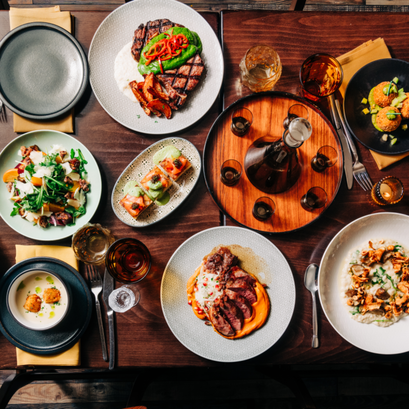 Table at Bardo in Oakland California
