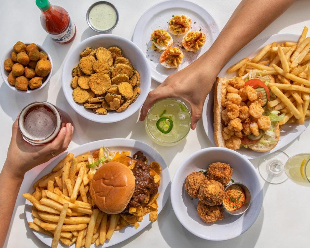 Spread of southern food from Sawyer & Co.