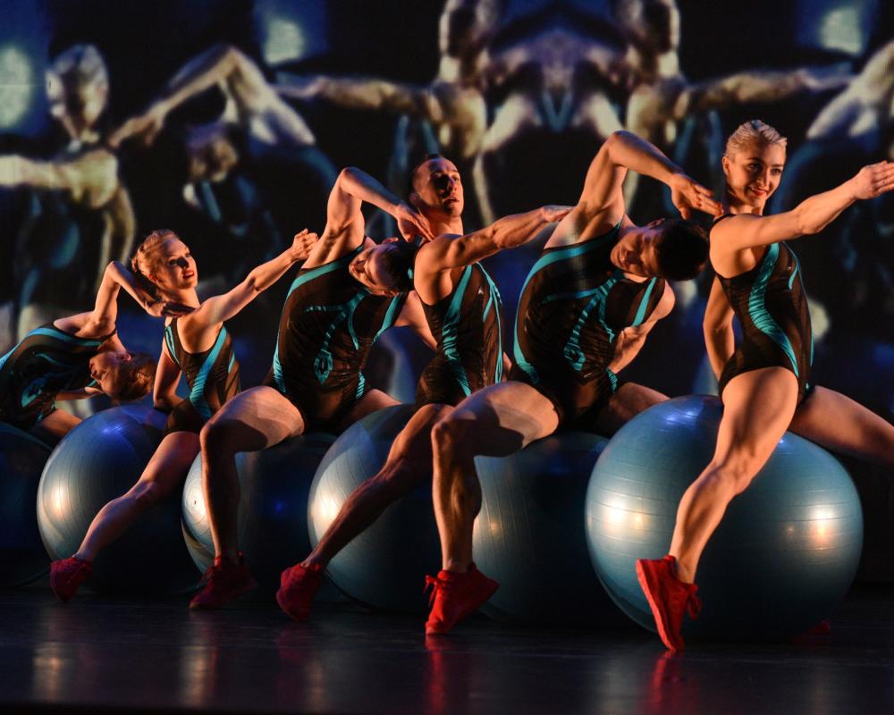 A group of dancers perform on stage at a show at The Lincoln Center