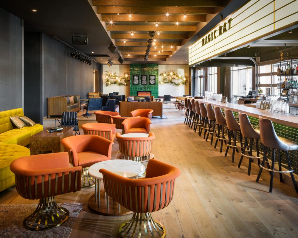 Interior of Magic Rat
