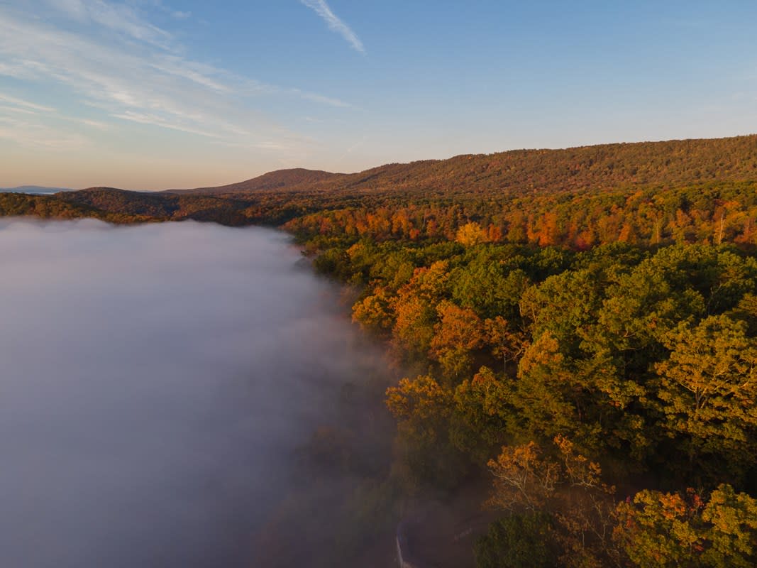 Allegany-County-Maryland-Sunrise Fall colors