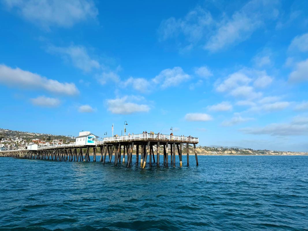 San Clemente Pier from the water