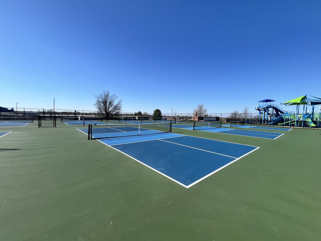 the pickleball courts at American Legion Park