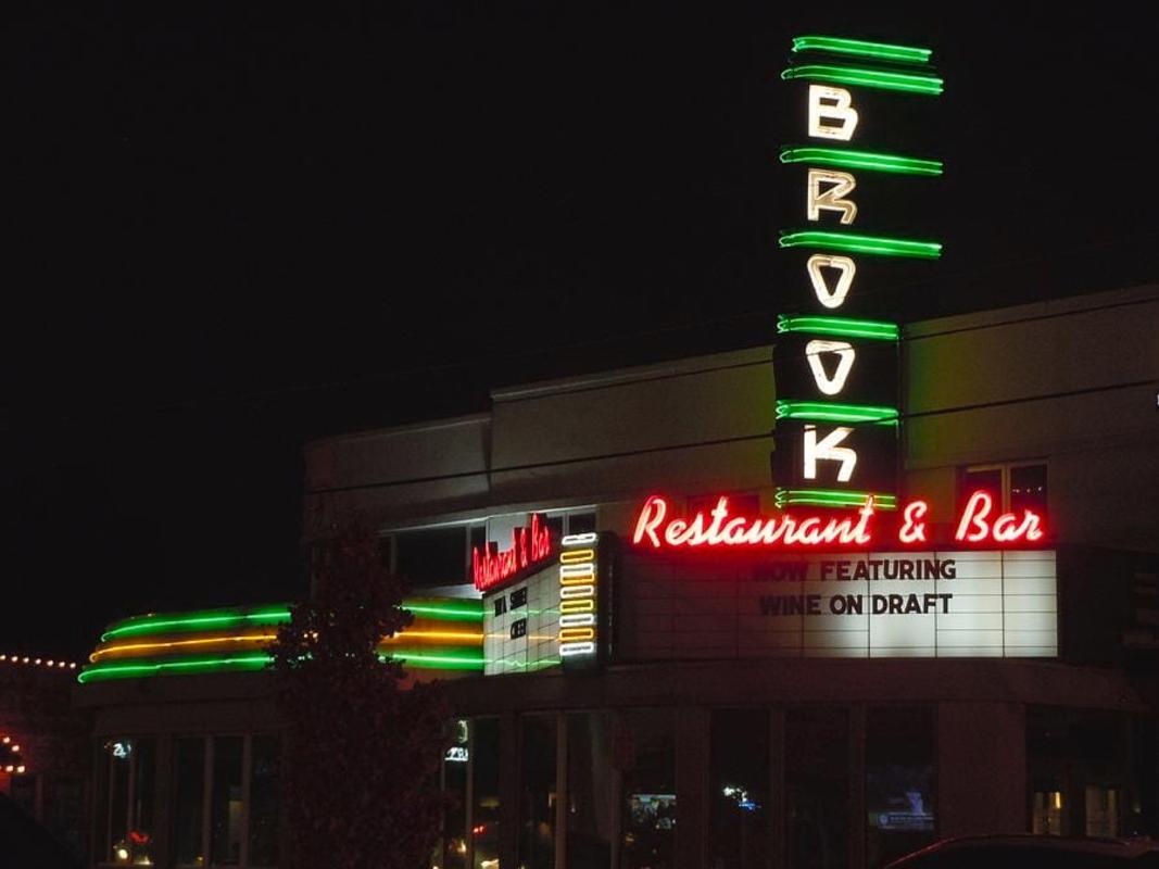 The Brook Restaurant & Bar - Neon Sign