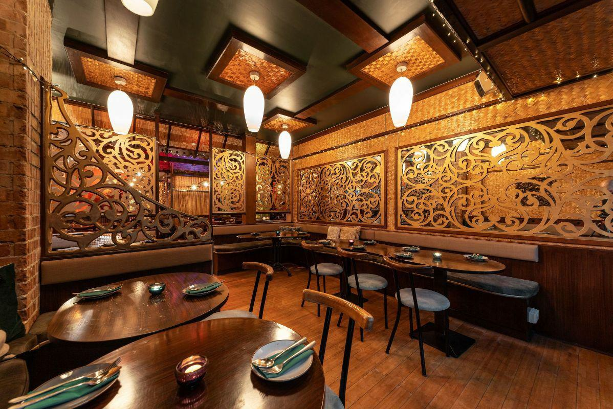 Tables and chairs in Mango Thai Tapas