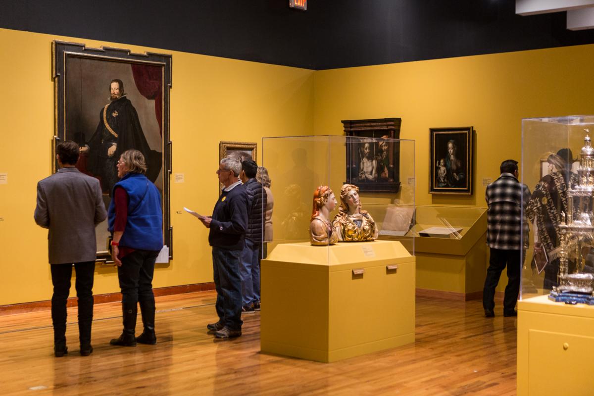 A view of the visions of the Hispanic World exhibit at the Albuquerque Museum.