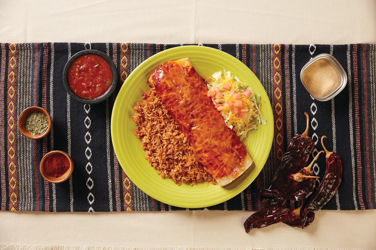 A New Mexican food dish from El Pinto restaurant