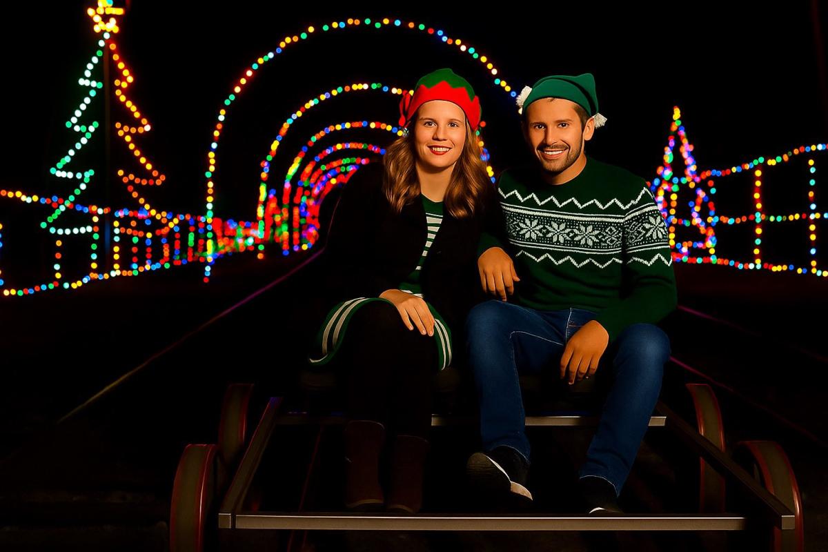 Tracks and Yaks Christmas Lights Delight