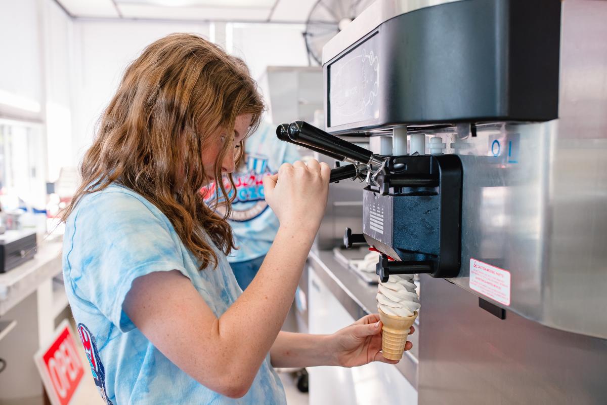 Prepping a Cone - Frostburg Freeze - Frostburg Maryland