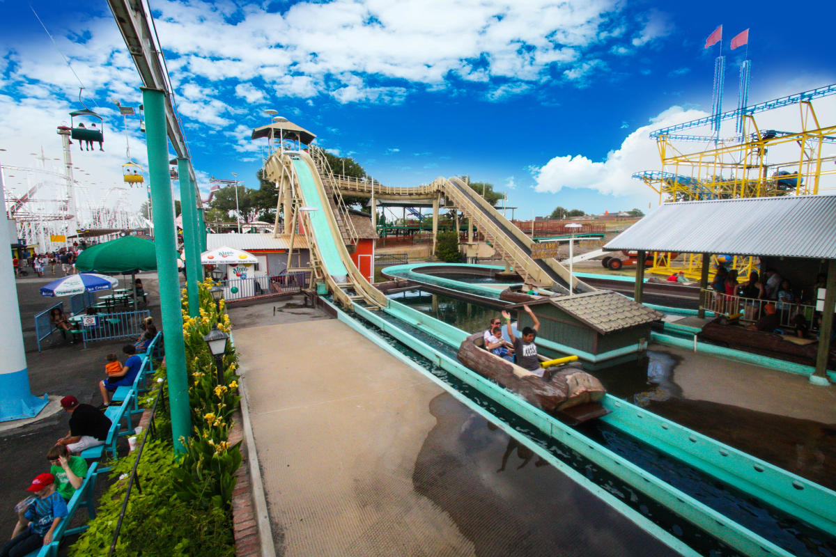 water slide at wonderland amusement park