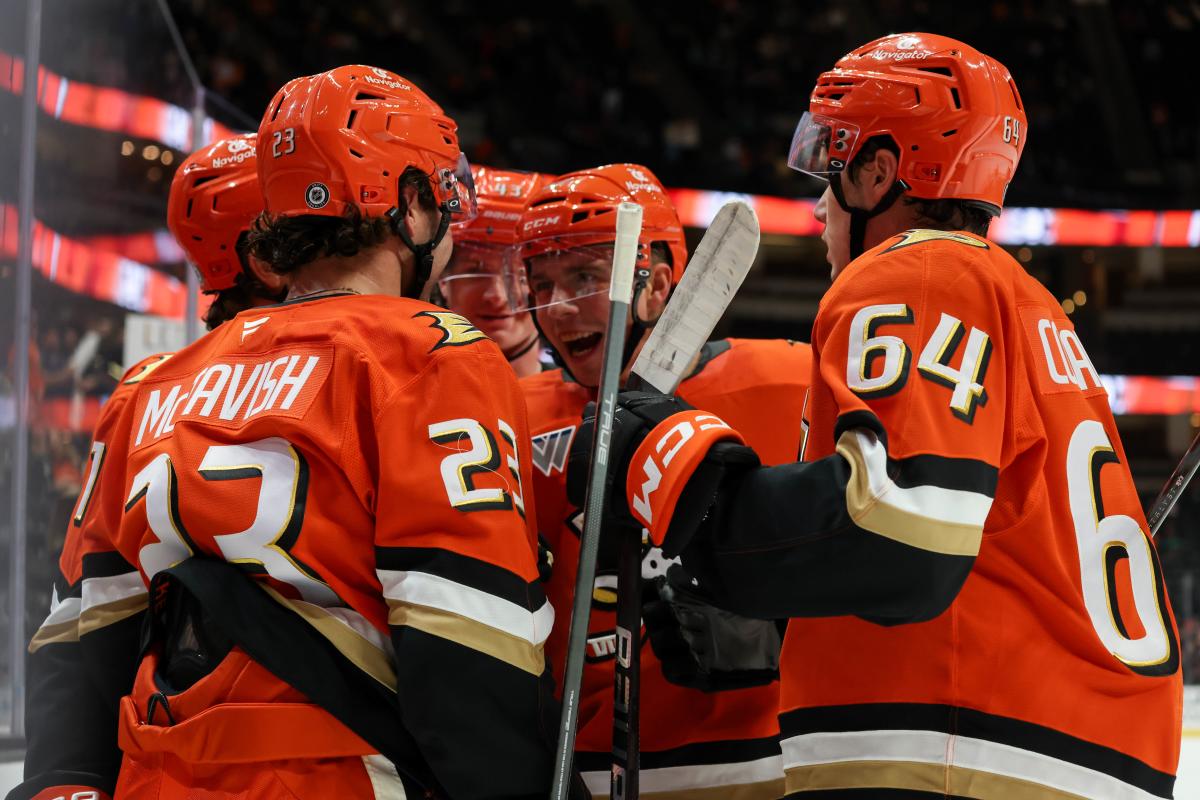 Ducks v. Calgary Flames hockey Game in Anaheim, CA