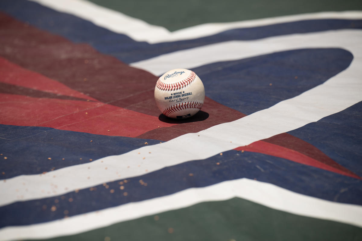 Angel Stadium, Angels Ball on the Field in Anaheim, CA