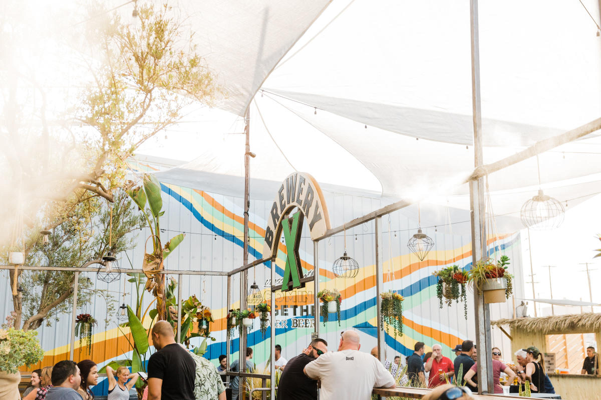 Brewery X Outdoor Seating, Trendy Anaheim Breweries
