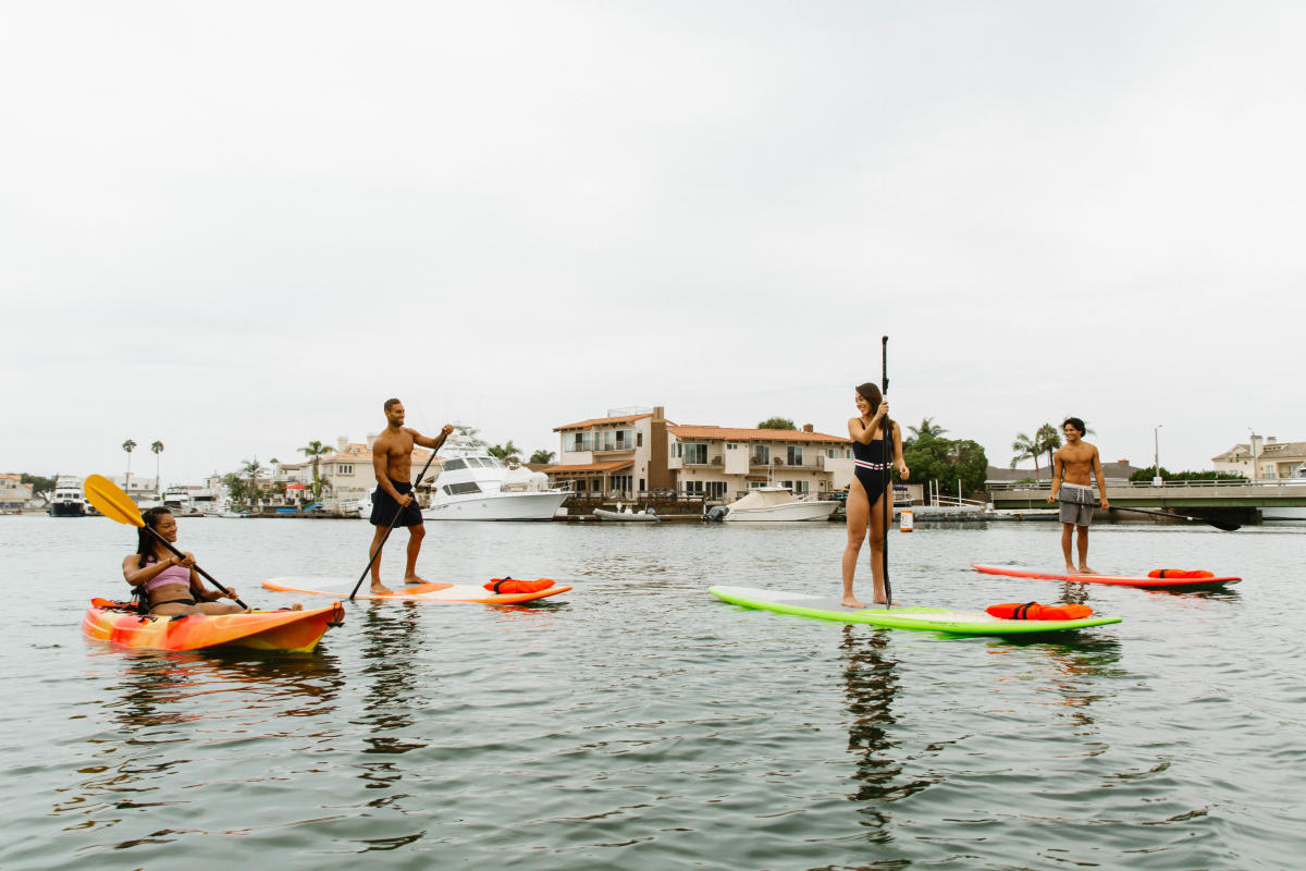 PaddleBoarding In Huntington Beach, CA