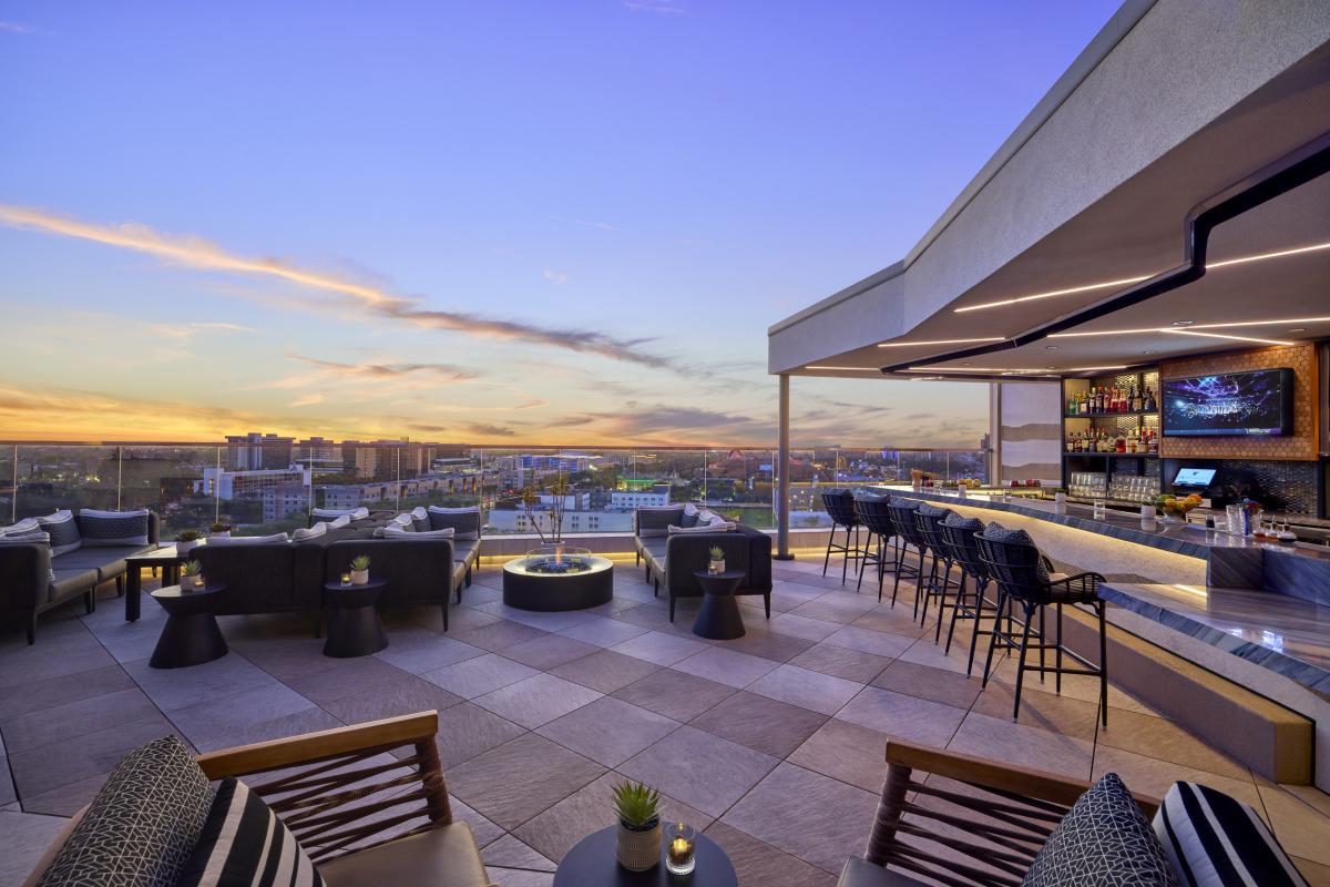 Parkestry Rooftop Bar at JW Marriott, Anaheim Resort