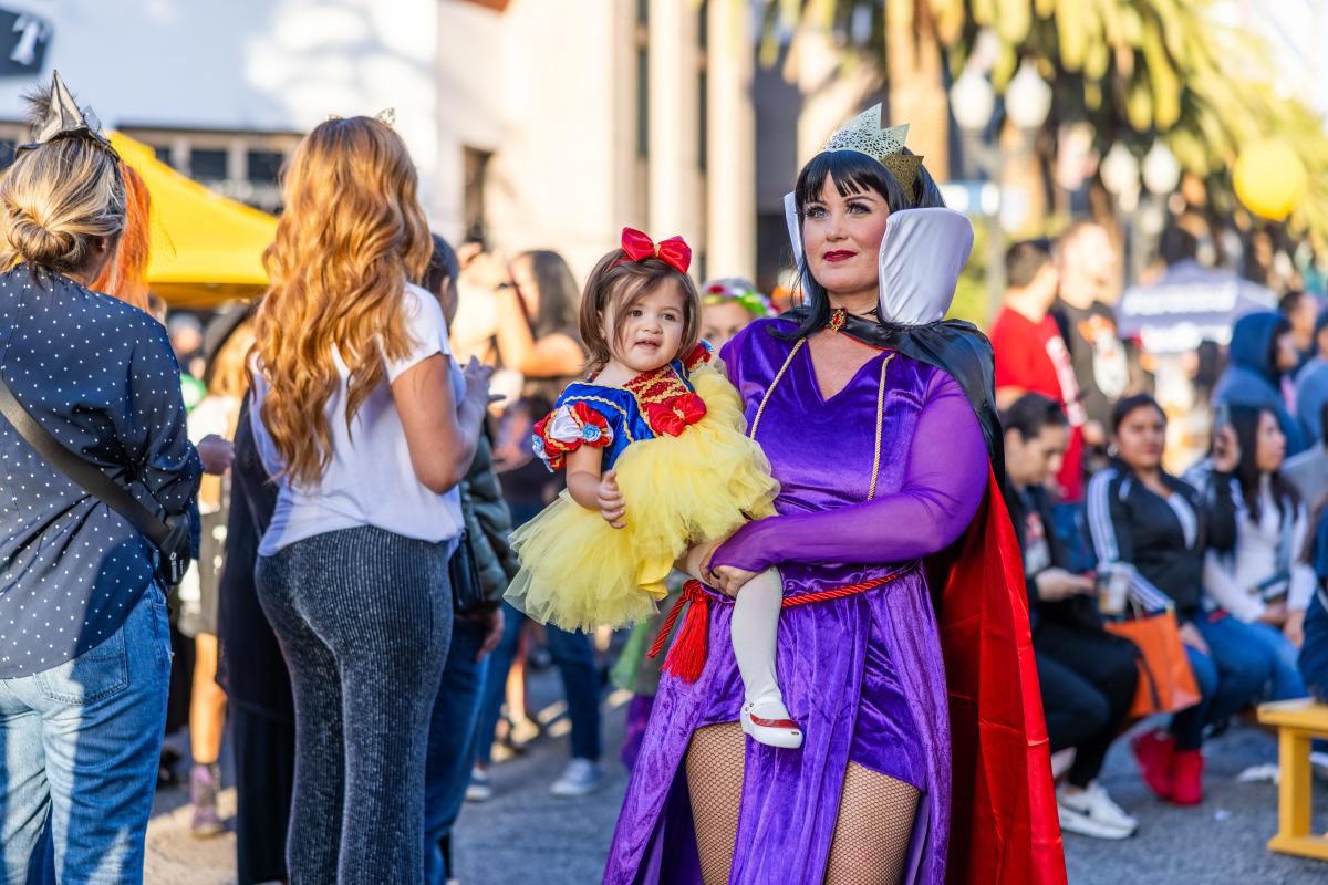 Halloween Fall Festival People in Costumes