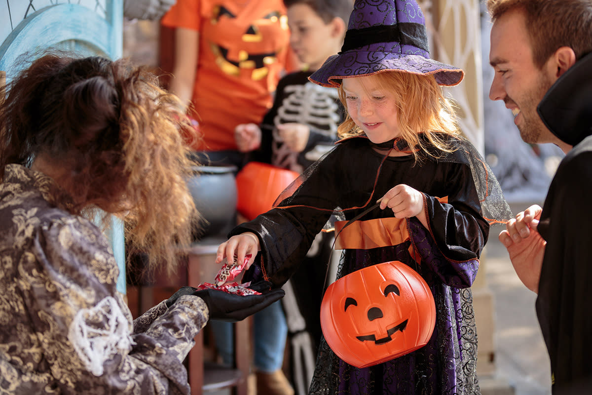 Little Girl Halloween Trick o Treating